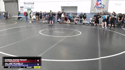 112 lbs Semifinal - Valarie McAnelly, Soldotna Whalers Wrestling Club vs Athena Rayne Fraley, Delta Wrestling Club