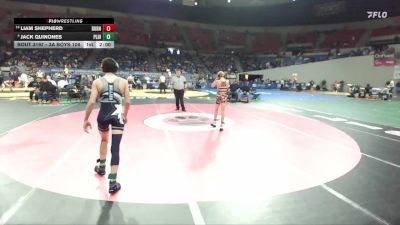 3A Boys 106 lbs Semifinal - Liam Shepherd, Burns Boys vs Jack Quinones, Pleasant Hill Boys