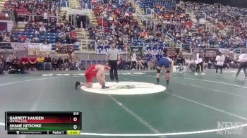 220 lbs Quarterfinal - Shane Nitschke, South Border vs Garrett Haugen, Central Cass