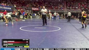 3A-113 lbs Cons. Round 5 - Malik DeBow, Linn-Mar vs Aiden Serrano, Carlisle