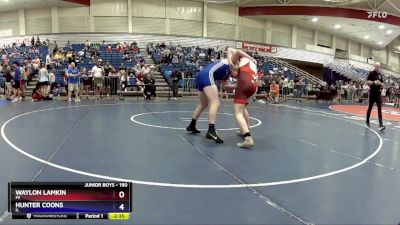 190 lbs Champ. Round 1 - Waylon Lamkin, MI vs Hunter Coons, IL