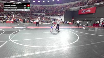 48 lbs Champ. Round 1 - Tristan Holden, Delavan-Darien Youth Wrestling vs Dexyn Ahrens, Amherst