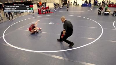 10U - 59 lbs Cons. Round 3 - Luke Thompson, Coon Rapids Mat Bandits Wrestling Club vs Weston Kielty, Waconia Wrestling Club