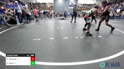 100 lbs Quarterfinal - Alexander Tessneer, Norman Grappling Club vs Alijah Tapia, OKC Saints Wrestling