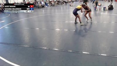 110 lbs Cons. Round 2 - Savanna Millermon, Wisconsin Stevens Point vs Jacey Mason, Wartburg