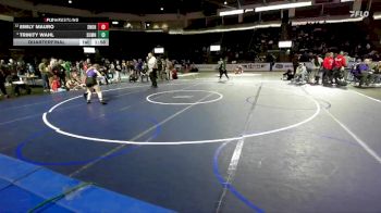 Girls 155 lbs Quarterfinal - Emily Mauro, Snohomish (Girls) vs Trinity Wahl, Sumner (Girls)