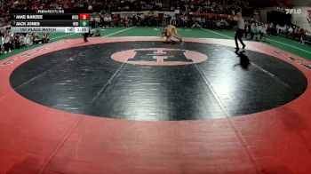 3A 98 lbs 1st Place Match - Jake Barzee, West Side vs Jack Jones, Ririe
