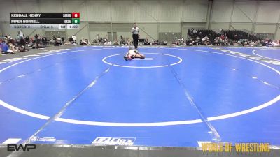 50 lbs Rr Rnd 5 - Kendall Henry, Super Girls K-6 Red vs Piper Norrell, Oklahoma Mafia Girls K-6