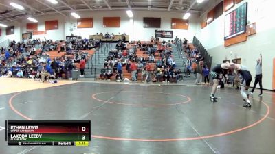 165 lbs Quarterfinal - Ethan Lewis, Upper Sandusky vs Lakoda Leedy, Clear Fork