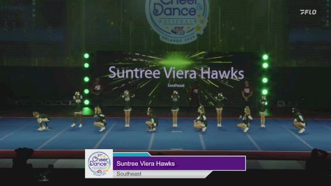 Southeast - Suntree Viera Hawks [2024 East Coast Pop Warner Core Cheer Pee Wee Monday] 2024 Pop Warner National Cheer & Dance Championship