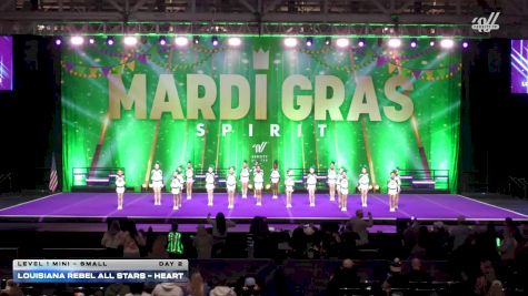 Louisiana Rebel All Stars - Heart [2026 L1 Mini - Small Day 2] 2026 Mardi Gras Grand Nationals
