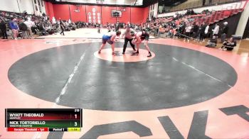 215 lbs Cons. Round 5 - Wyatt Theobald, HUNTLEY vs Nick Tortoriello, Wheaton (NORTH)