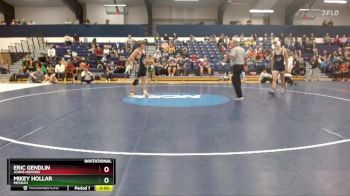 157 lbs Cons. Round 4 - Mikey Hollar, Messiah vs Eric Gendlin, Johns Hopkins