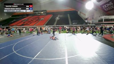 45 lbs Champ. Round 1 - Raxtin Turner, Utah vs Honor Reign Hirouji, Hawaii