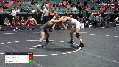 125 lbs Semifinal - Nick Piccininni, Oklahoma State vs Rico Montoya, Northern Colorado