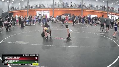 40 lbs Semifinal - August Haney, LWC: Raiders vs Mattheo Salem, Legacy Elite Wrestling