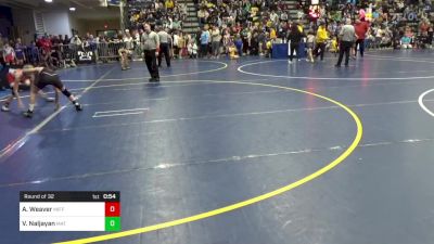 84 lbs Round Of 32 - Alexander Weaver, Mifflin County vs Vito Naljayan, Mat Assassins