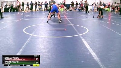 135 lbs Cons. Round 2 - Wyatt Inzano, Cadillac vs Keegan Tinkey, Simmons Academy Of Wrestling