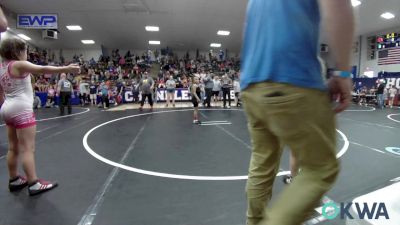 62 lbs Quarterfinal - N`cyla Brown, OKC Saints Wrestling vs Emerly Pretty Bear, Harrah Little League Wrestling