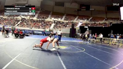215-D4 Quarterfinal - Brock Haws, Pima High School vs DeMarco Miles, Monument Valley High School