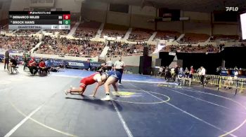 215-D4 Quarterfinal - Brock Haws, Pima High School vs DeMarco Miles, Monument Valley High School