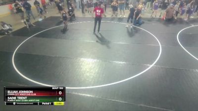 95-98 lbs Round 2 - Elijah Johnson, Canon City Wrestling Club vs Sadie Trent, Pueblo West Storm Wrestling