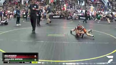 60 lbs Semifinal - Annaliese Simpson, Clio WC vs Ava Boggess, Rocket Trained WC