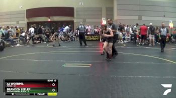 85 lbs Finals (8 Team) - Brandon Lefler, Untouchables Black vs AJ Woerpel, POWA