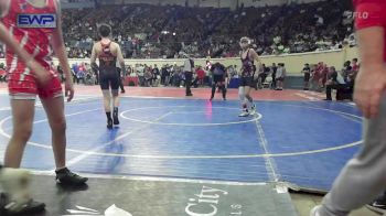 92 lbs Round Of 64 - Kagen White, Comanche Indians vs Beckhem Fields, Stillwater