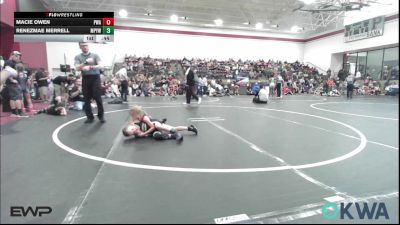 47-51 lbs Quarterfinal - Macie Owen, Perry Wrestling Academy vs Renezmae Merrell, Mannford Pirate Youth Wrestling