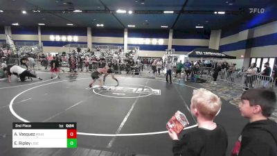 130 lbs 2nd Place - Adam Vasquez, Rough House WC vs Elijah Ripley, Legends Of Gold LV