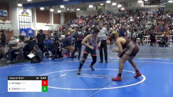 145 lbs Consolation - Zeus Arriaga, West Valley vs Kris Castro, Chaminade