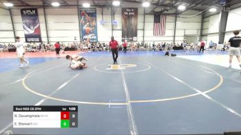 120 lbs Rr Rnd 2 - Robert Douangmala, MetroWest United Black vs Elijah Stewart, Indiana Outlaws Yellow