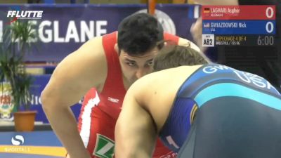 125 kg Bronze - Nick Gwiazdowski, USA vs Asghar Laghari, Germany