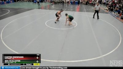 Ben McAllister&nbsp;over&nbsp;Carter Eisenmann