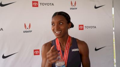 Nia Akins Completes Comeback From Injury, Wins Womens 800m Title | Post-Race Interview 2026 USATF
