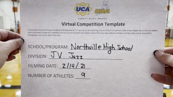 Northville High School [Junior Varsity - Jazz] 2021 UDA Spirit of the Midwest Virtual Challenge