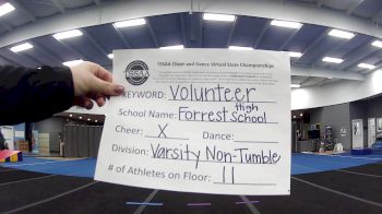 Forrest High School [Varsity - Non-Tumbling] 2021 TSSAA Cheer & Dance Virtual State Championships