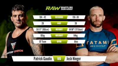Patrick Gaudio vs Josh Hinger RAW Grappling Championship
