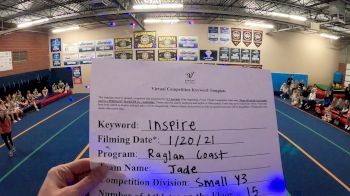 Raglan Coast Cheer - Jade [L3 Youth - Small] 2021 GSSA DI & DII Virtual Championship