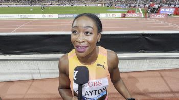 "I am Stronger Than I Thought I Was" Rushell Clayton After 400mH Race At Lausanne Diamond League