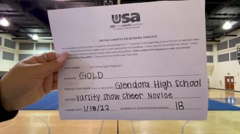 Glendora [Varsity Show Cheer Novice] 2022 USA Virtual Spirit Regional II