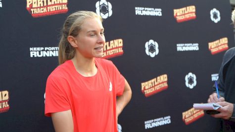 Katelyn Tuohy After Winning the Portland Track Festival 5000m