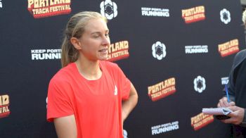 Katelyn Tuohy After Winning the Portland Track Festival 5000m