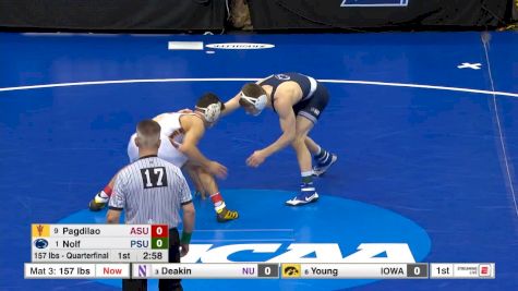 157 Q, Jason Nolf, PSU Vs Christian Pagdillao, ASU