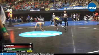 197 lbs Prelim Round 1 - Ethan Lopez, King vs Tereus Henry, Fort Hays State