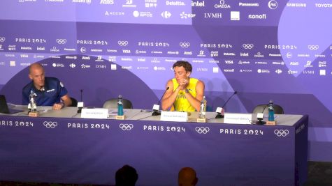 Mondo Duplantis After Setting The Pole Vault World Record At The 2024 Paris Olympics