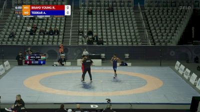 57 kg Qualification - Roman Bravo-Young, MEX vs Atish Todkar, IND