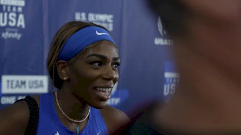 Raevyn Rogers is Fired Up for Monday's 800m Final
