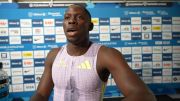 Oblique Seville Takes Men's 100m Title, Talks Consistency Over Conditions | 2026 Brussels Diamond League Post-Race Interview